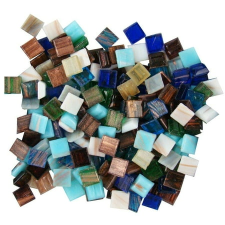 Jennifers Mosaics Terra Cotta 3//4-Inch Venetian Style Glass Mosaic Tile 8-Ounce